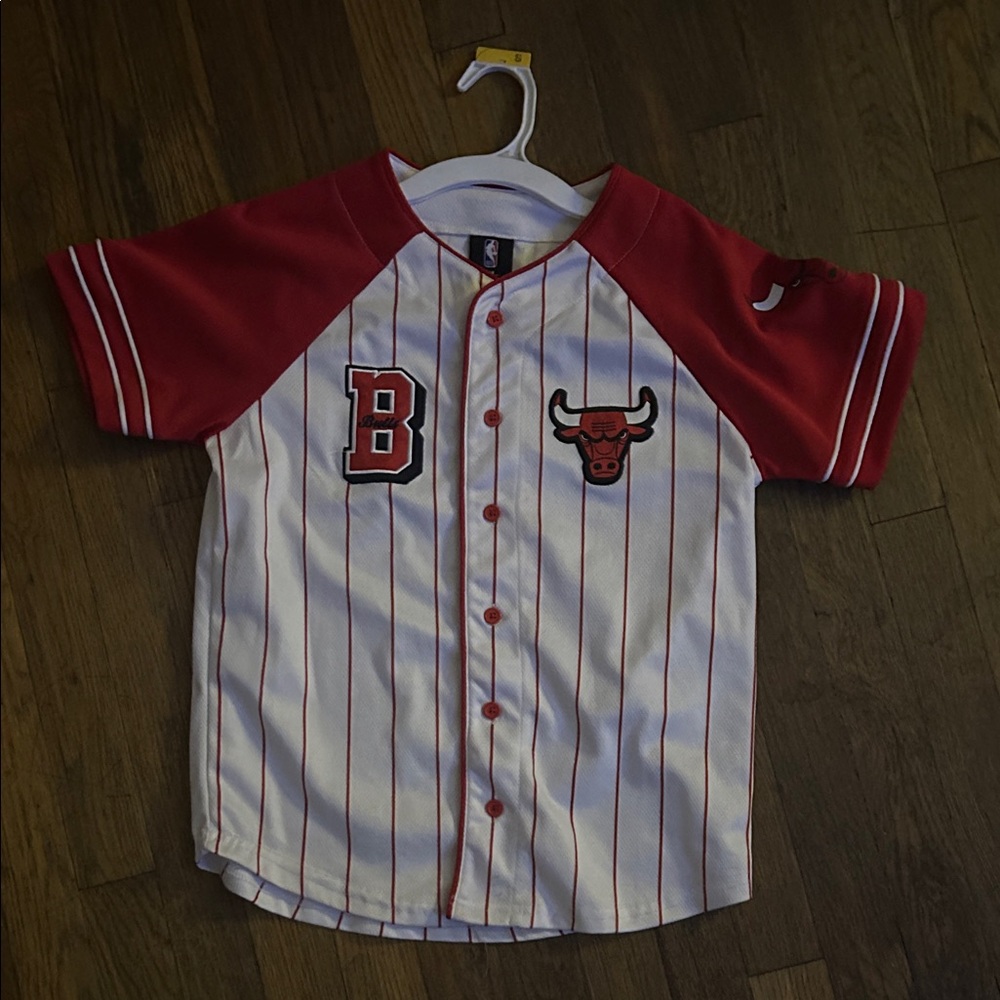NBA Kids Red and White Bulls Jersey